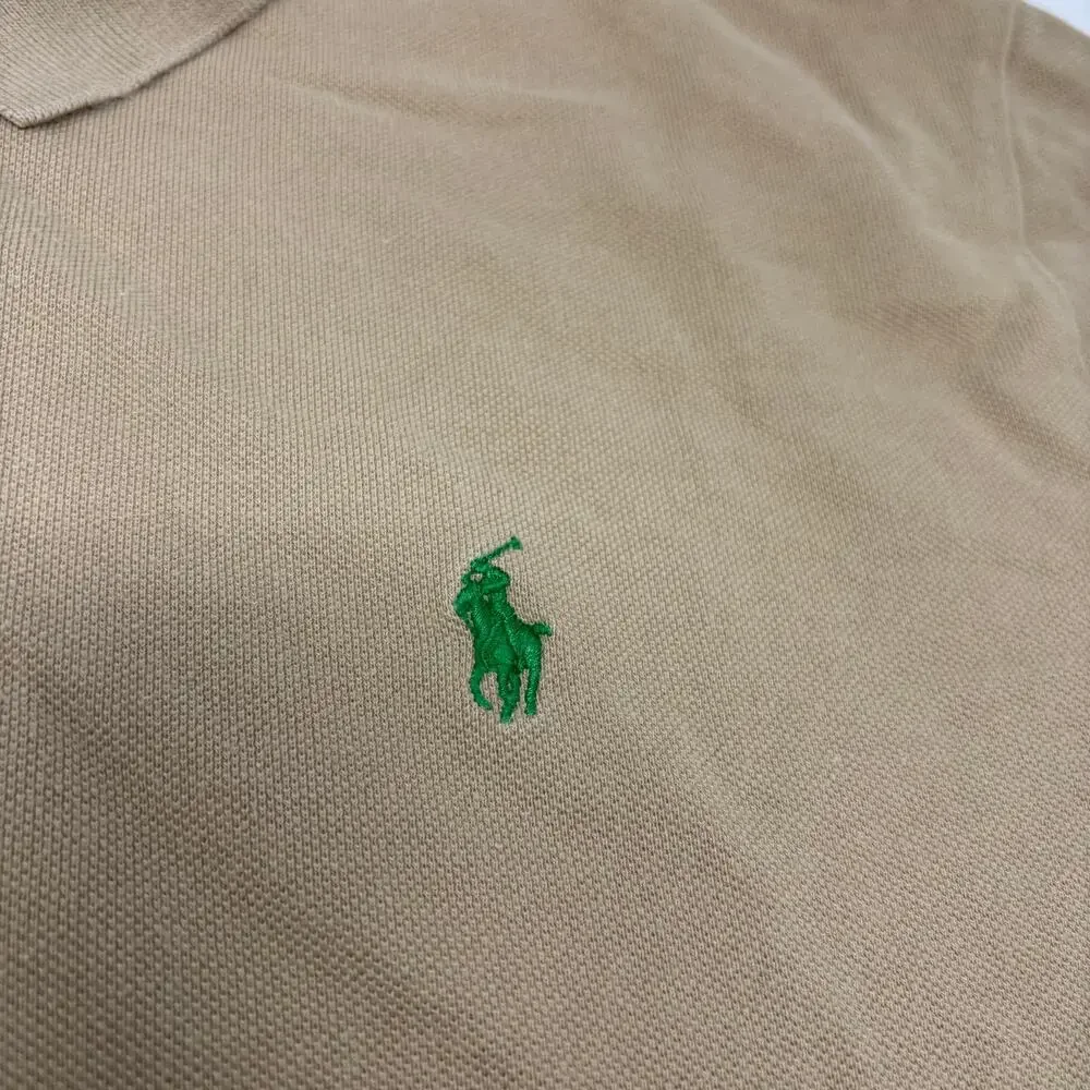 Polo‎ Ralph Lauren XL Sand Brown Cotton Short Sleeve Polo Shirt